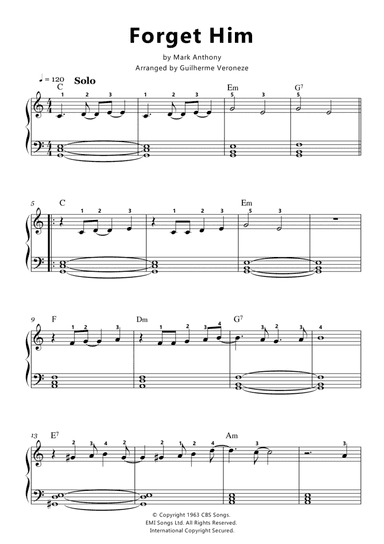 Forget Him (arr. Guilherme Veroneze)