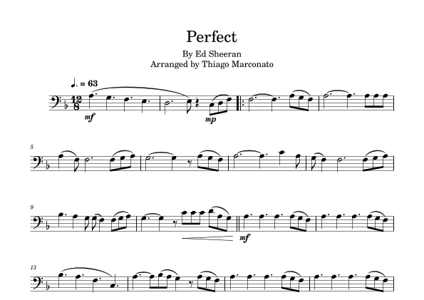Perfect (arr. Thiago Marconato)
