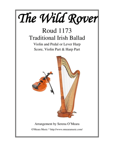 The Wild Rover for Violin & Harp (arr. Serena O’Meara)