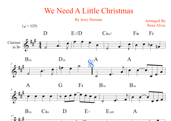 We Need A Little Christmas (arr. Rene Alves)
