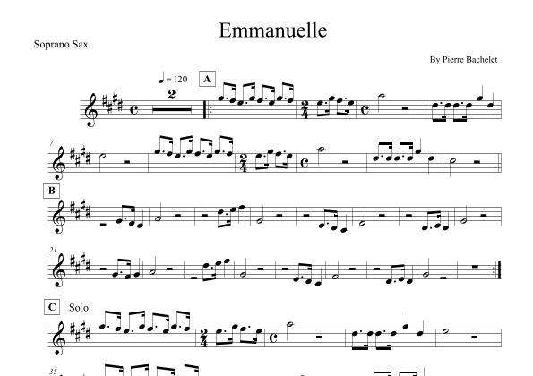 Emmanuelle (arr. Leo Silva)