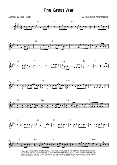The Great War (arr. Tiago Pieretti)