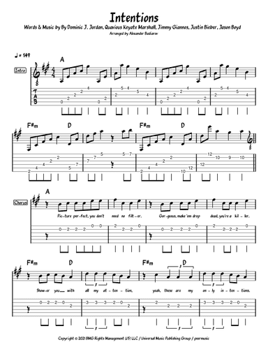 Intentions (arr. Alexander Badiarov)