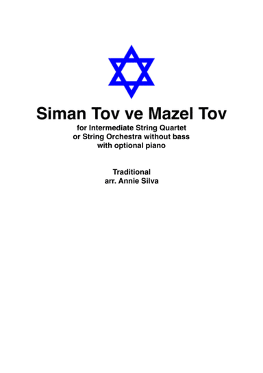 Siman Tov ve Mazel Tov (arr. Annie Silva)