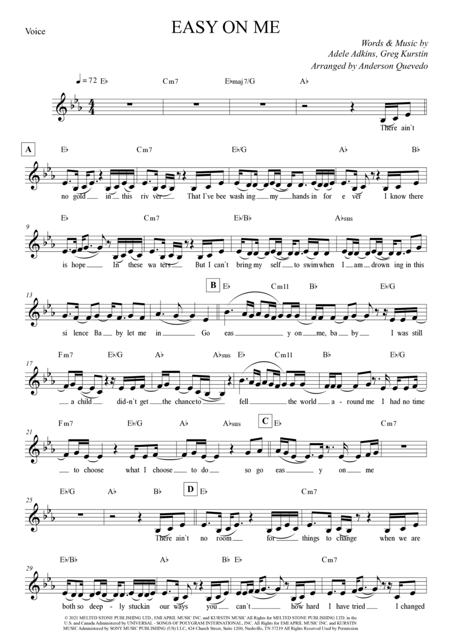 Easy On Me (arr. Anderson Quevedo)