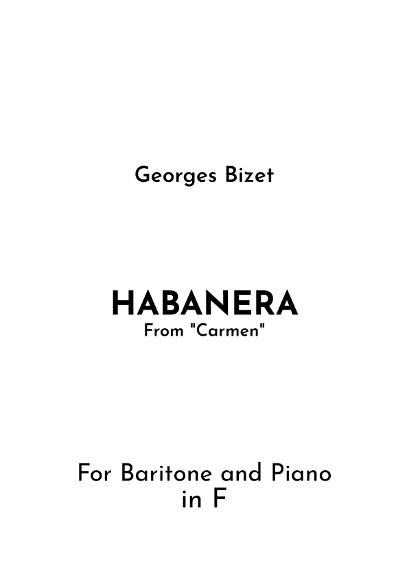 Habanera (arr. Jireh J.)