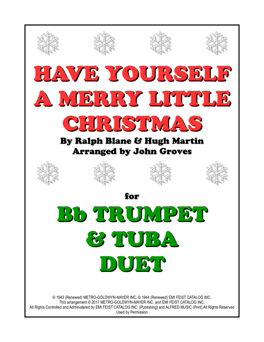 Have Yourself A Merry Little Christmas (arr. John Groves)