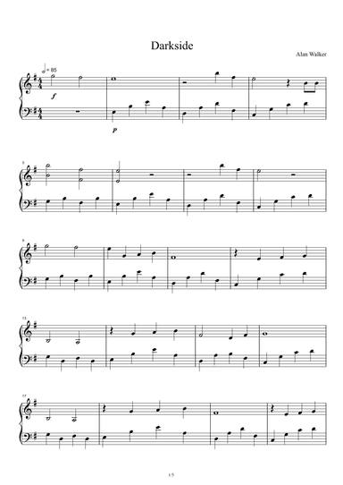 Darkside (arr. Alan Walker)