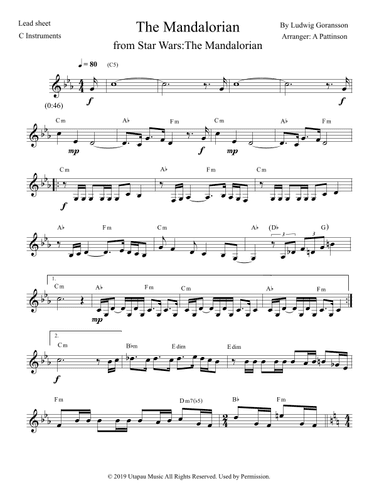 The Mandalorian (arr. Andrew Pattinson)