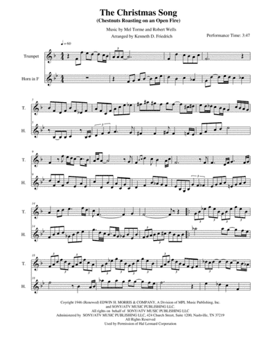 The Christmas Song (Chestnuts Roasting On An Open Fire) (arr. Kenneth D. Friedrich)