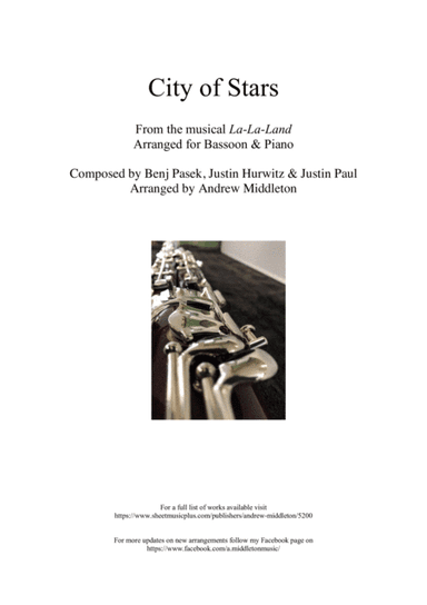 City Of Stars (arr. Andrew Middleton)