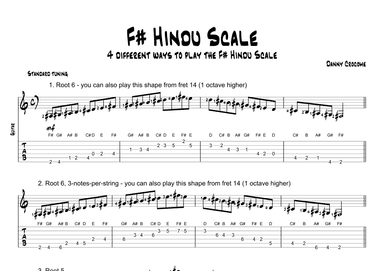 F# Hindu Scale (4 Ways to Play)
