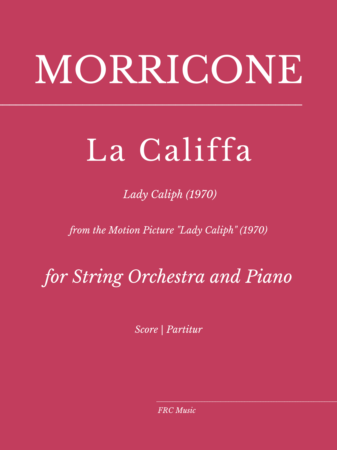 La Califfa (arr. Flavio Regis Cunha)