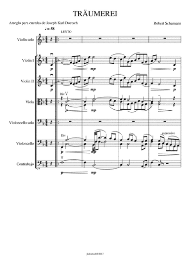 TRAUMEREI (arr. Joseph Karl Doetsch)