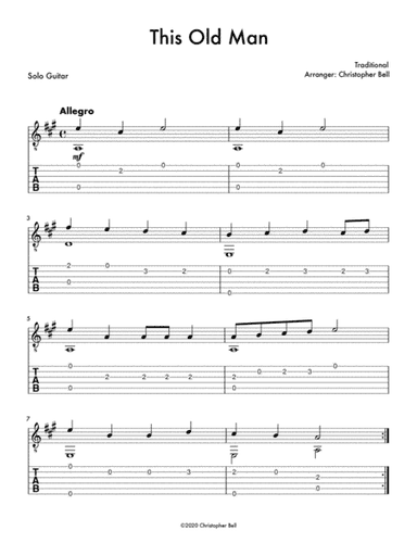 This Old Man (arr. Christopher Bell)