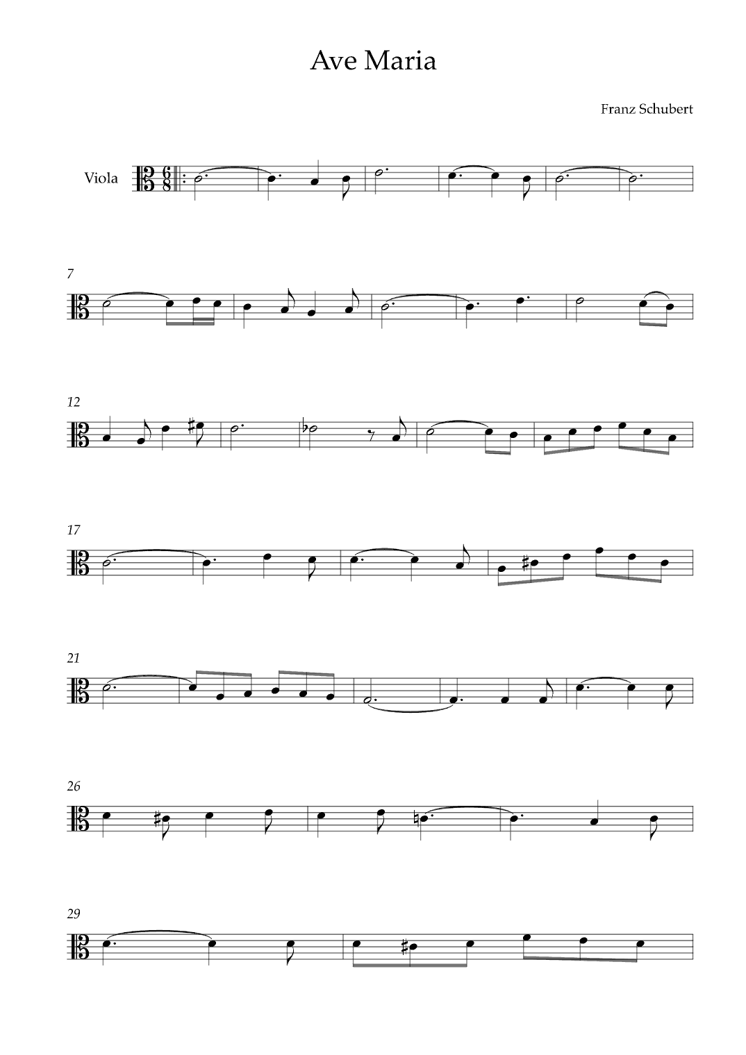 Ave Maria (arr. Karen Gueiros)