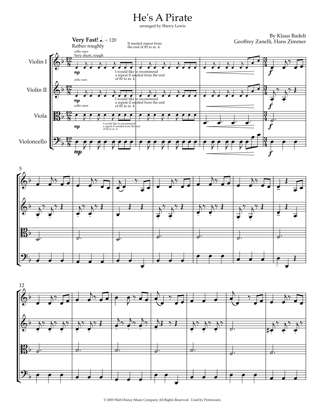 He's A Pirate (arr. Sherry Lewis)