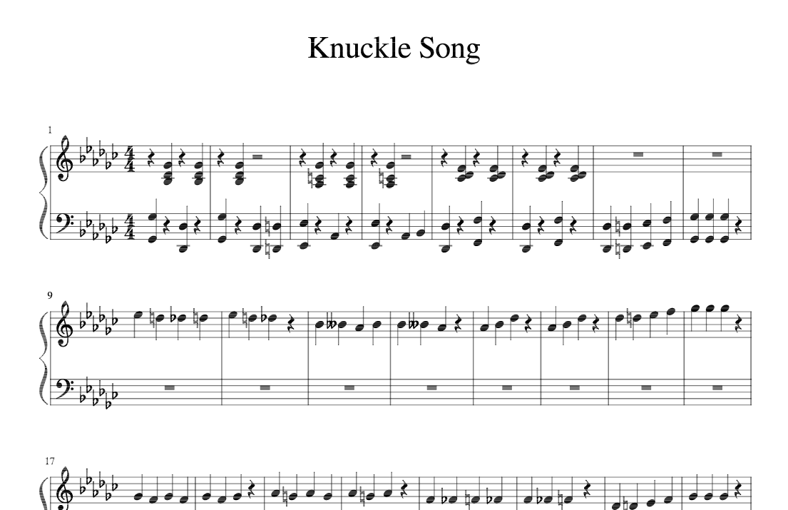 Knuckle Song (Circus Music) (arr. riley)