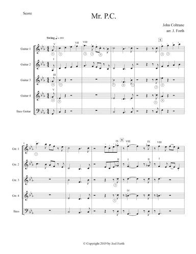 Mr. P.c. (arr. Joel Forth)