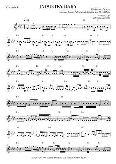 Industry Baby (arr. Anderson Quevedo)