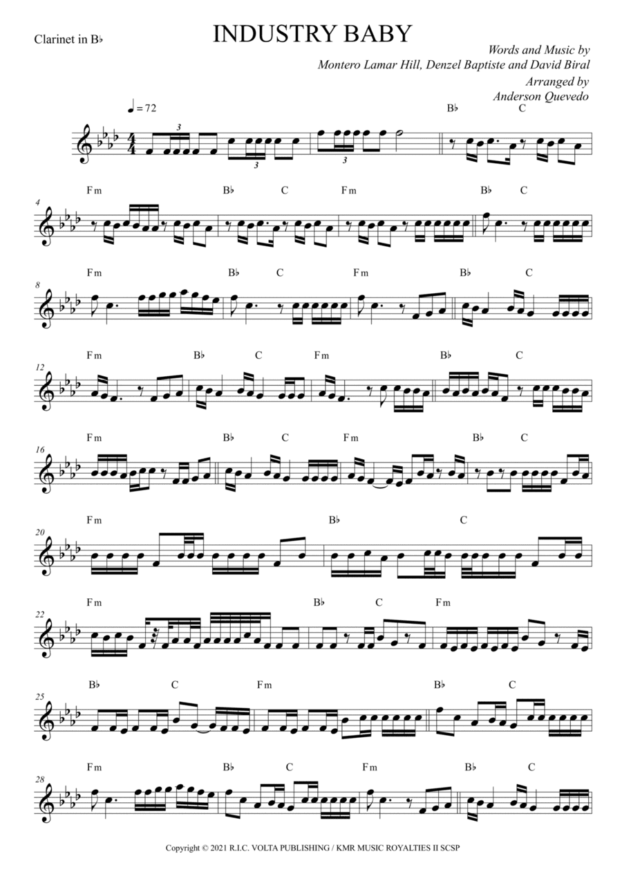 Industry Baby (arr. Anderson Quevedo)