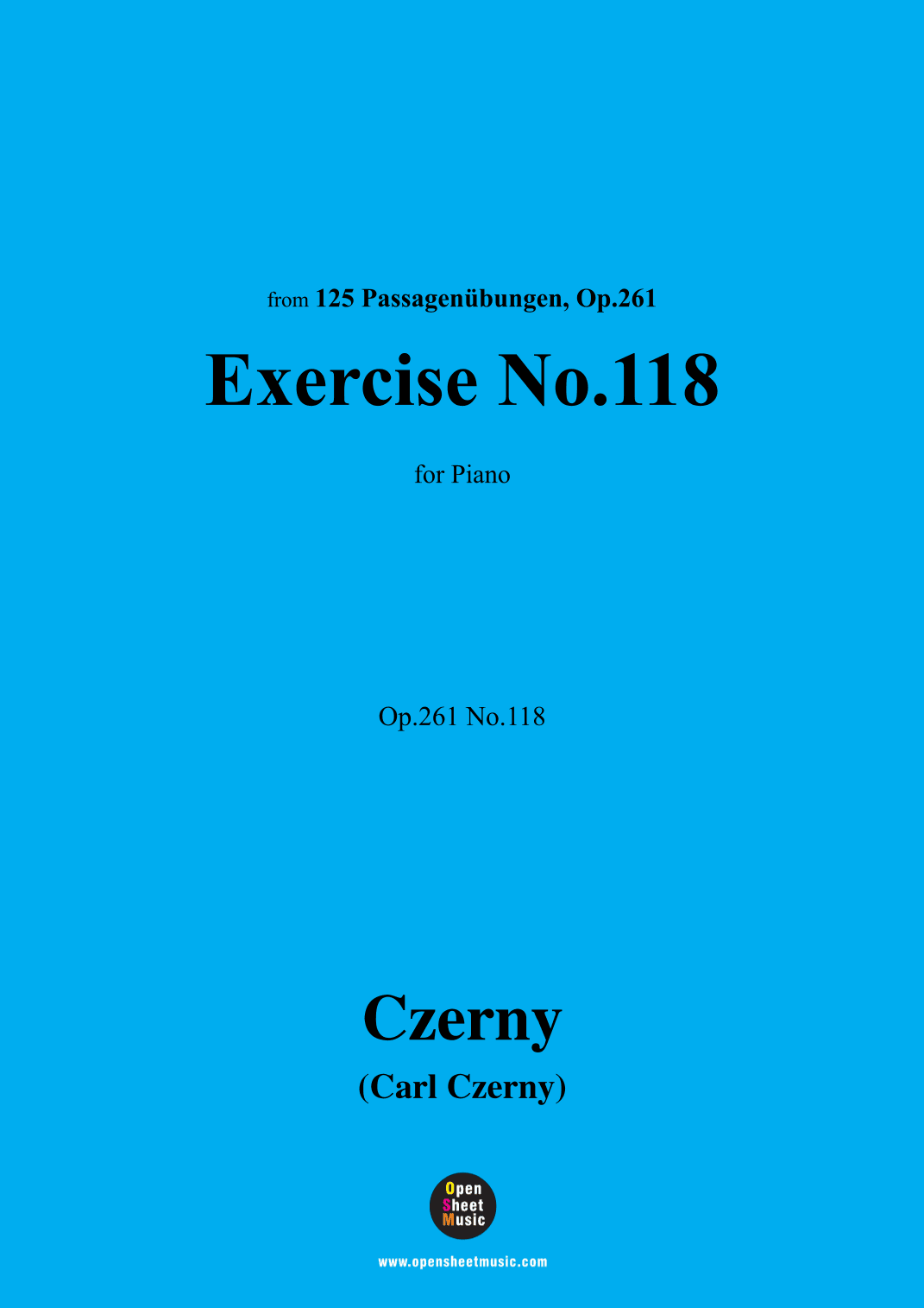 C. Czerny-Exercise No.118,Op.261 No.118 (arr. OSM Press)