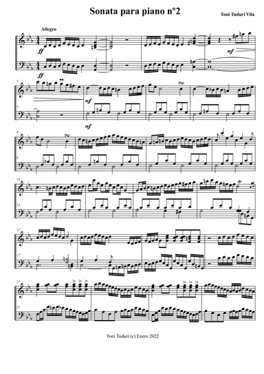 Piano Sonata nº2 in C minor - Toni Tudurí