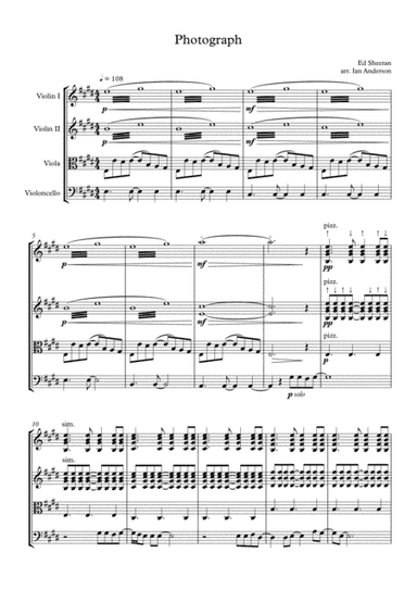 Photograph (arr. Ian Anderson)