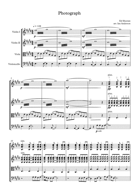 Photograph (arr. Ian Anderson)