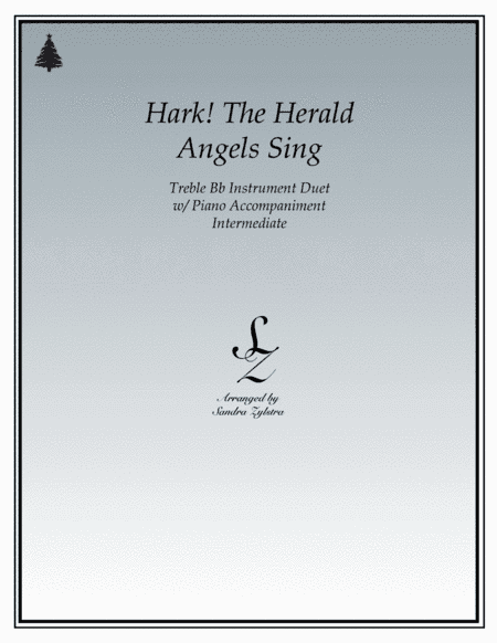 Hark! The Herald Angels Sing (treble Bb instrument duet) (arr. Sandra Zylstra)