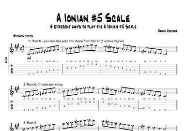 A Ionian #5 Scale (4 Ways to Play)