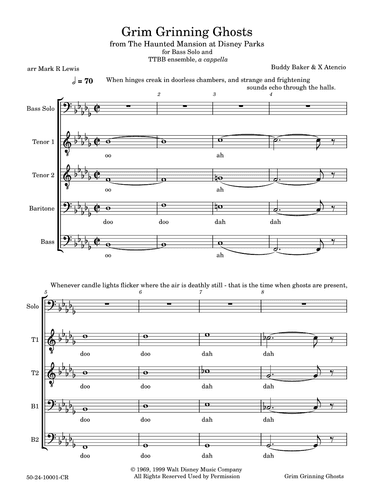 Grim Grinning Ghosts (arr. Mark R Lewis)