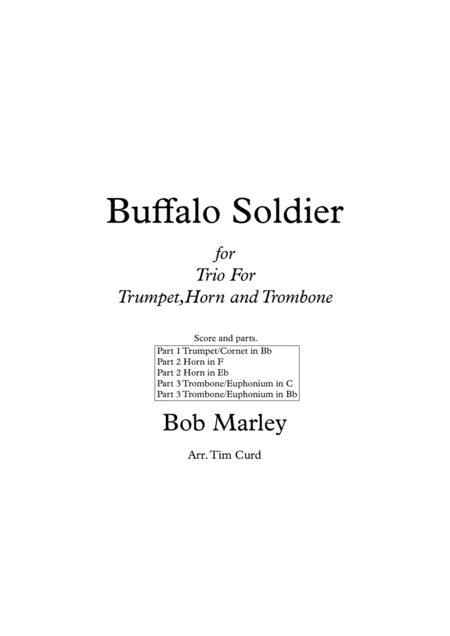 Buffalo Soldier (arr. Tim Curd.)