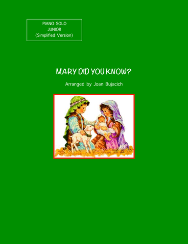 Mary, Did You Know? (arr. Joan Bujacich)