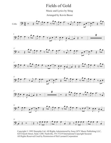 Fields Of Gold (arr. Kevin Busse)