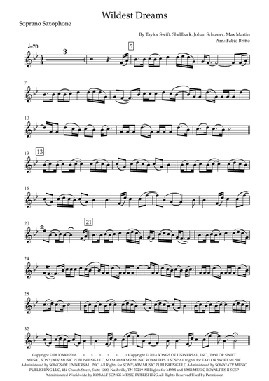 Wildest Dreams (arr. Fabio Britto)