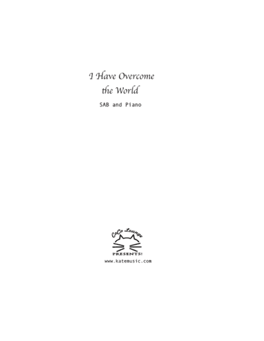I Have Overcome the World
