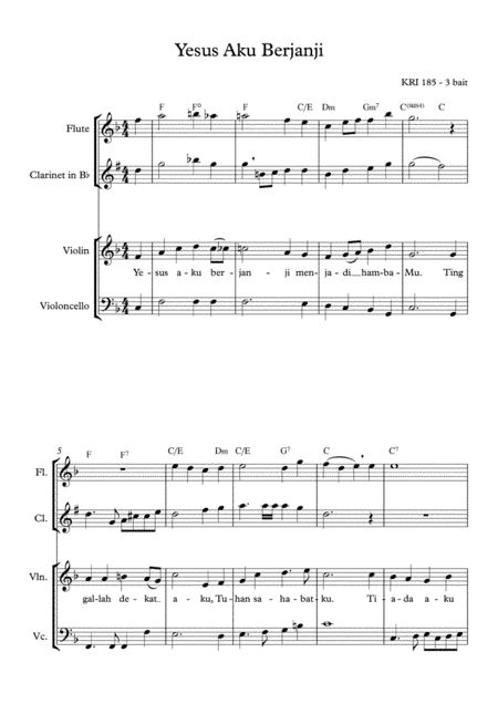 O, Jesus I Have Promised ('Day of Rest' Tune) (arr. Angie Wiranata)