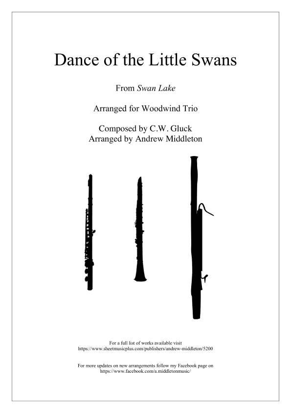 Dance of the Little Swans arranged for Woodwind Trio (arr. Andrew Middleton)