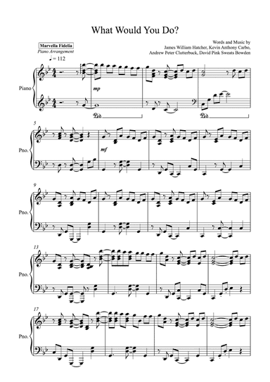 What Would You Do? (arr. Marvella Fidelia)