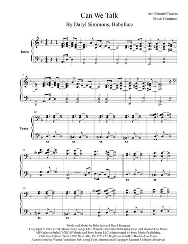Can We Talk (arr. Music Greatness)