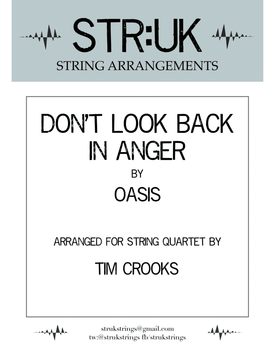 Don't Look Back In Anger (arr. Tim Crooks)