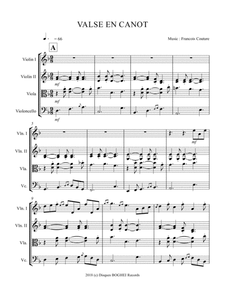 VALSE EN CANOT - La Suite Fléchée