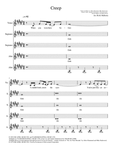 Creep (arr. Rishi Malhotra)
