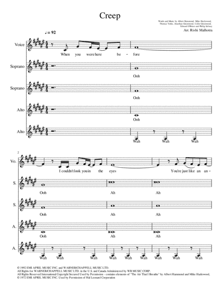 Creep (arr. Rishi Malhotra)