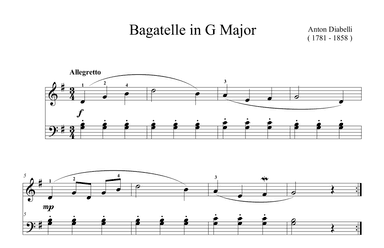 Dibelli Bagatelle in G Major (arr. Ben Choupak)