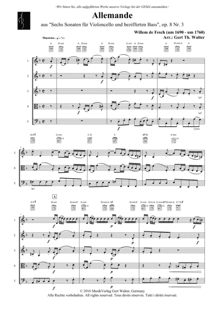 Allemande (arr. Gert Th. Walter)