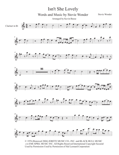 Isn't She Lovely (arr. Kevin Busse)