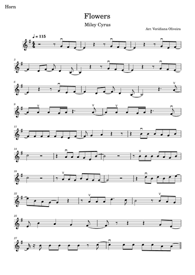 Flowers (arr. Veridiana Oliveira)