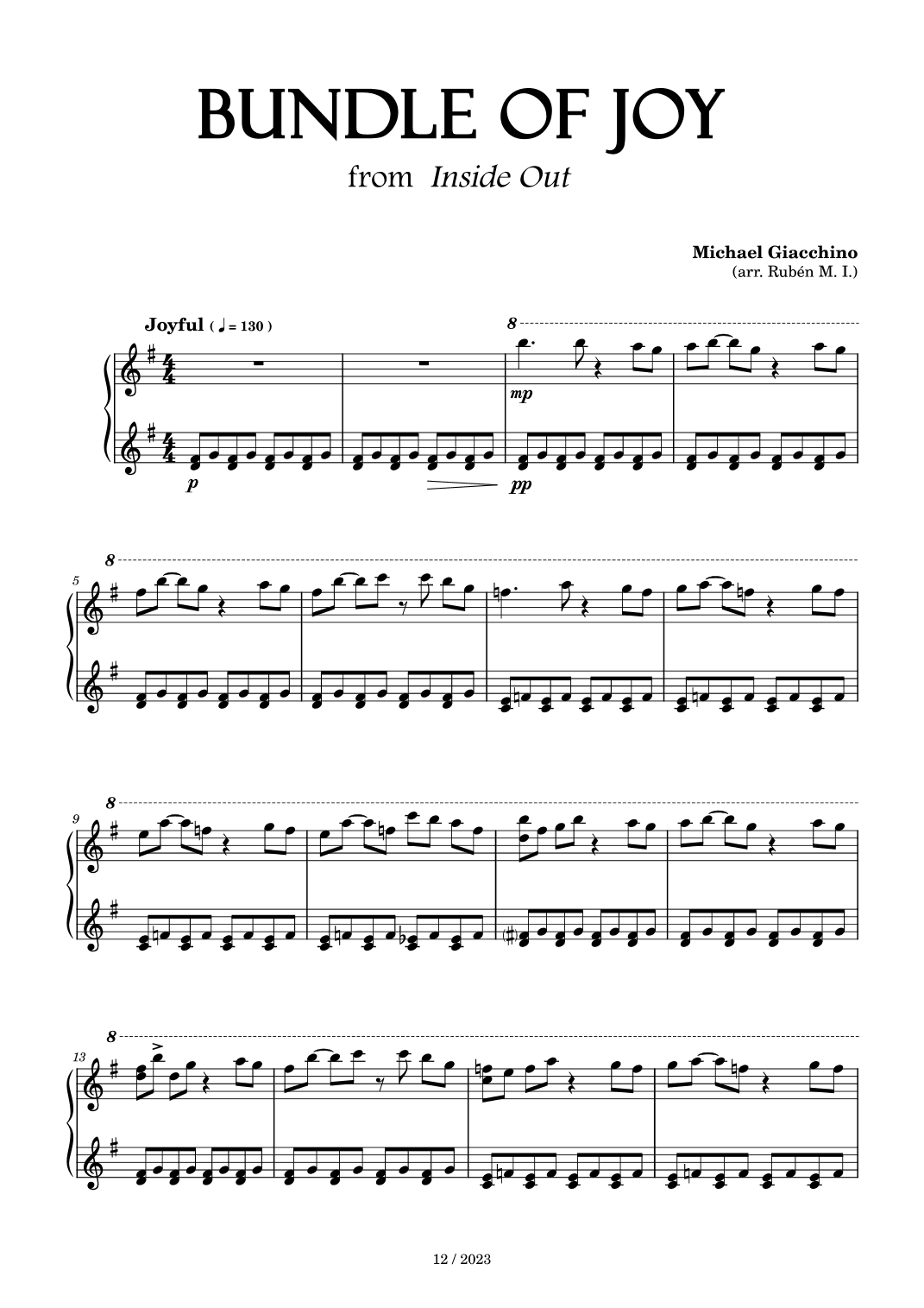 Bundle Of Joy (arr. Rubén Morcillo Izquierdo)